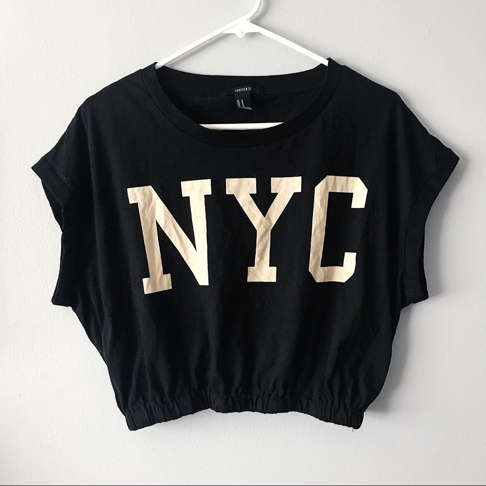 Forever 21 NYC Graphic Crop Top